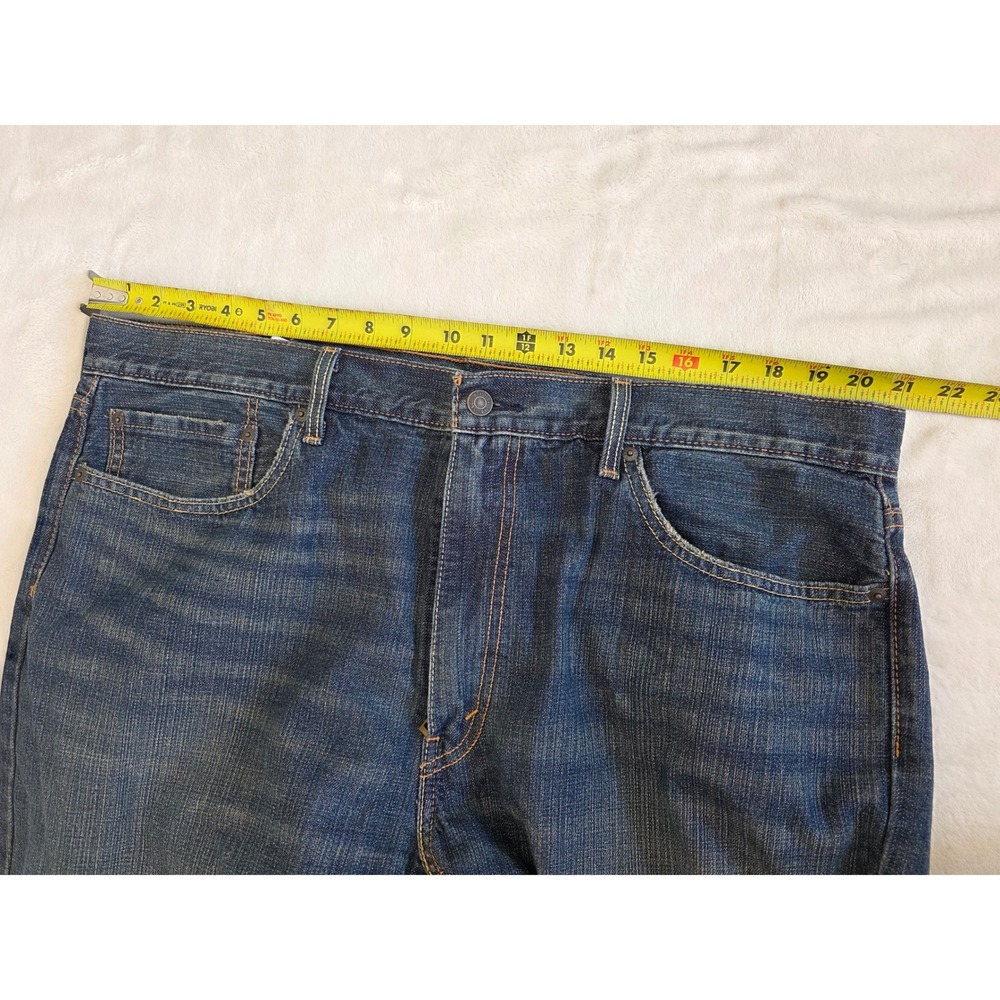 Levi Strauss 559 Jeans Mens 40x32 Relaxed Fit Dark Wash Denim Pants - Picture 4 of 7